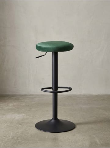 KADIMA DESIGN Barhocker Samt Hocker ohne Lehne 58 - 79 cm in Grün