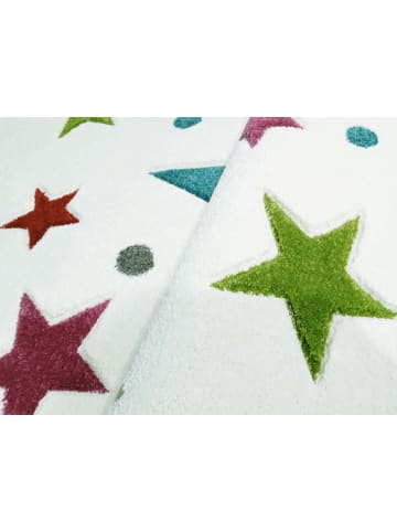 Happy Rugs Kinderteppich STARS in Creme/Multi