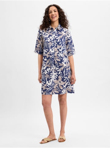 Marie Lund Kleid in marine weiß - 0047