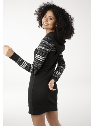 Kangaroos Sweatkleid in schwarz