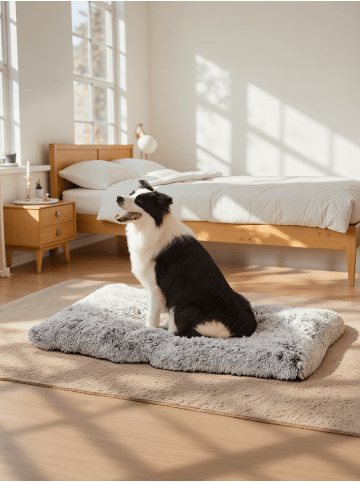 Feandrea Hundebett Bobbee in Ombré-Grau - (B)105 x (H)10 x (T)68 cm