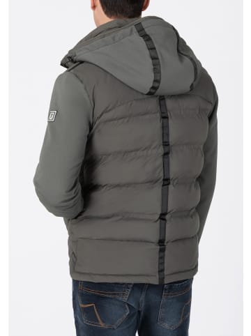 Timezone Jacke wasserfest abnehmbare Kapuze Daunen-Optik in Dunkelbraun