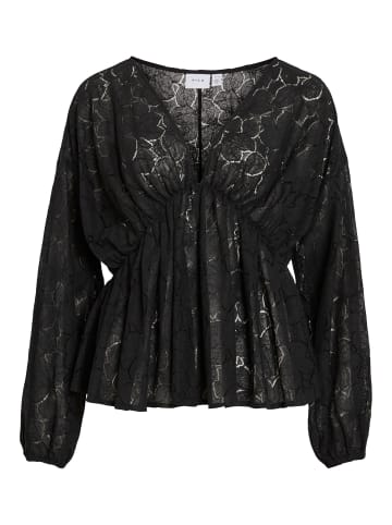 Vila Oberteil mit langen Ärmeln in Black