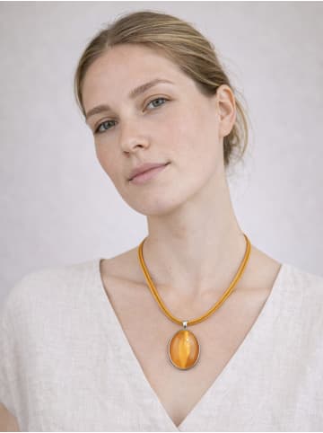 collezione alessandro Kurze Kette " Stone " in orange
