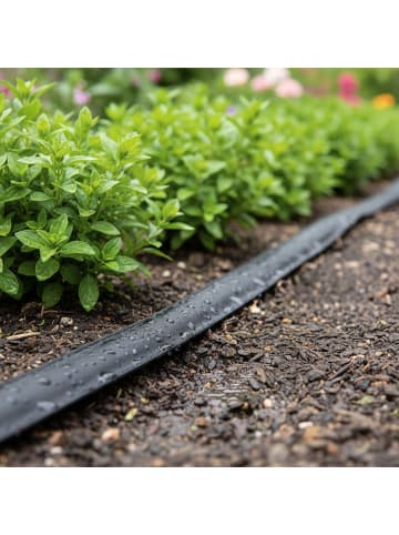 relaxdays Tropfschlauch in Schwarz - 20 m