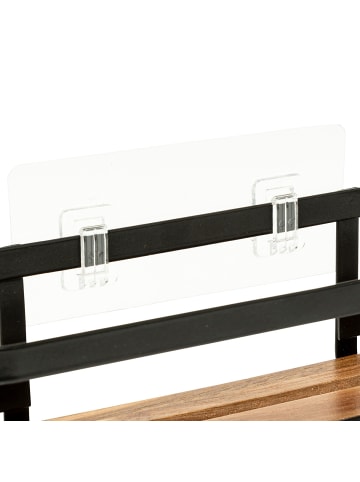 5five Simply Smart Duschregal ohne Bohren BLACKACIA in Braun, (B) 10 x (H) 8 x (L) 25,5 cm