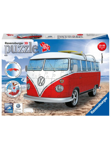 Ravensburger VW Bulli T1. 3D Puzzle 162 Teile | Erleben Sie Puzzeln in der 3. Dimension