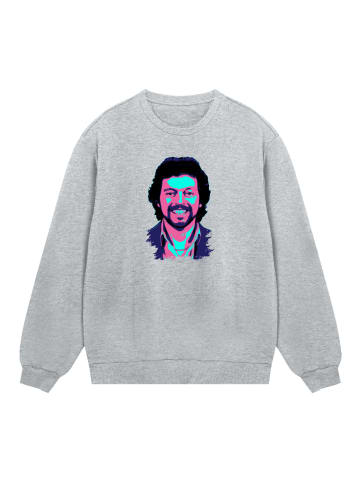 F4NT4STIC Sweatshirt TV Times Jeremy Beadle 1982 Pop Art in grau meliert