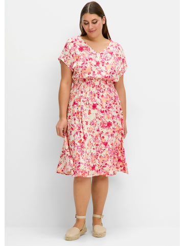 sheego Sommerkleid in champagner-bedruckt