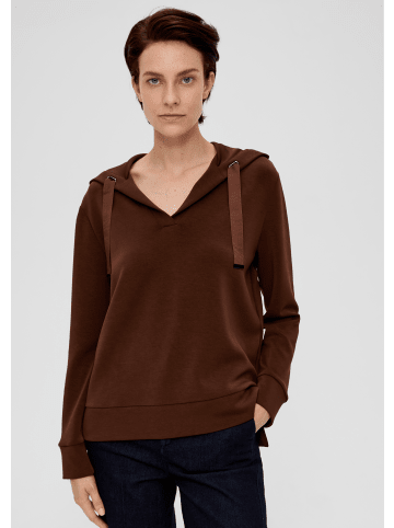 s.Oliver BLACK LABEL Sweatshirt langarm in Braun