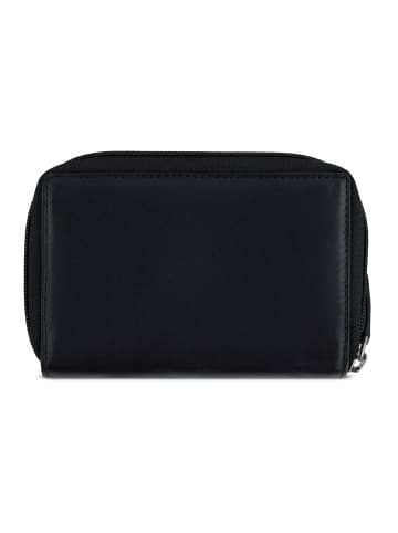 mano Don Andrea Geldbörse RFID Schutz Leder 14 cm schwarz