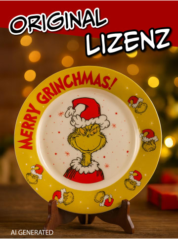 The Grinch The Grinch Weihnachtsteller Merry Grinchmas Weihnachten 26,5 cm in grün