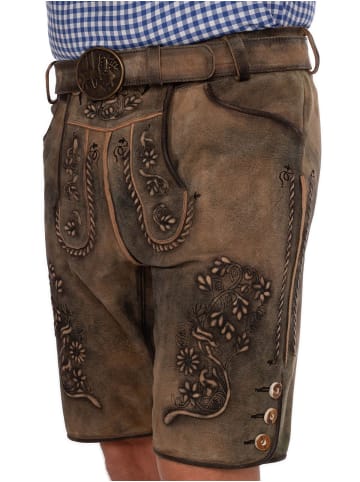 MADDOX Lederhose MITTELBERG in sand