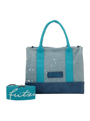 Fritzi aus Preußen Izzy09 Denim Handtasche 26 cm in blue sparkle