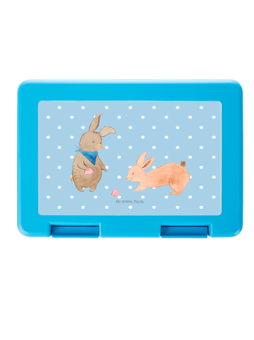 Mr. & Mrs. Panda Lunchbox Hasen Muschel ohne Spruch in Blau Pastell