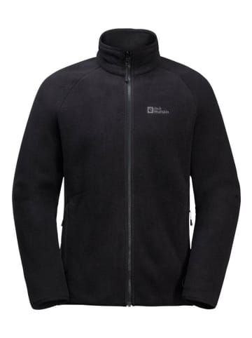 Jack Wolfskin Fleece-Unterjacke/Midlayer WALDSTEIG FZ in Schwarz