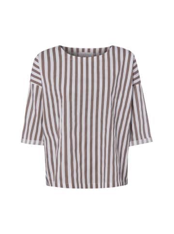 Rich & Royal Bluse in braun ecru