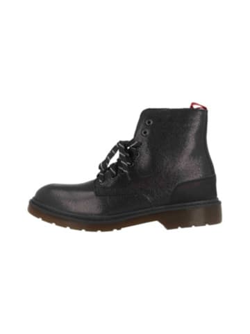 manitu Schnür-Stiefeletten für Damen in schwarz in schwarz