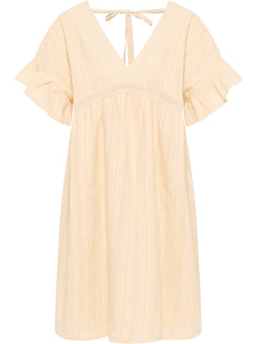 DreiMaster Vintage Kleid in Beige Creme
