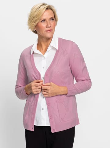 WITT WEIDEN Ajourstrickjacke in rosé