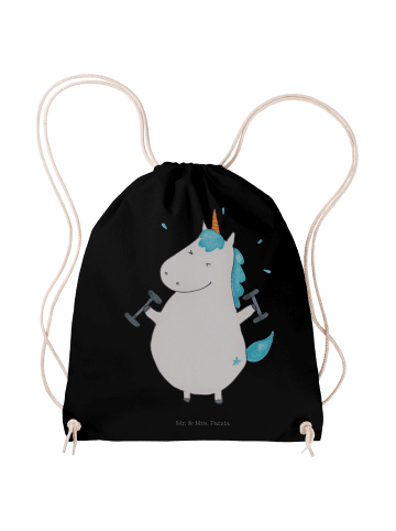 Mr. & Mrs. Panda zugbeutel Einhorn Fitness ohne Spruch in Schwarz