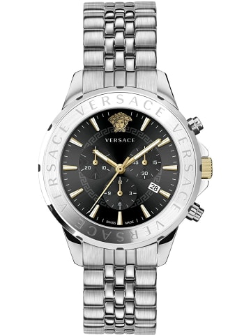 Versace Schweizer Uhr Signature silberfarben in silber