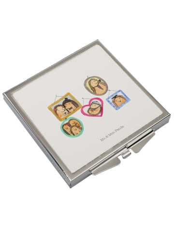 Mr. & Mrs. Panda Schminkspiegel Igel Familie ohne Spruch in Weiß