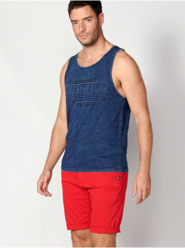 KOROSHI Tank Top Shirt in blau