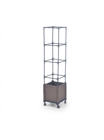 relaxdays Pflanzkübel in Anthrazit - (B)30 x (H)135 x (T)30 cm
