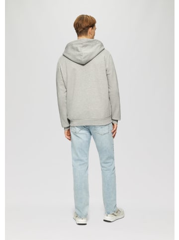 QS Sweatshirt Jacke  in  9400_grau meliert