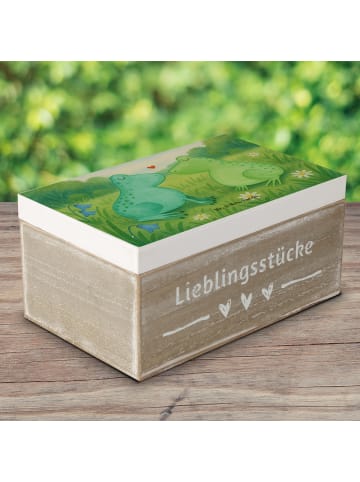 Mr. & Mrs. Panda Erinnerungskiste Frosch Liebe Design ohne Spruch in Weiß