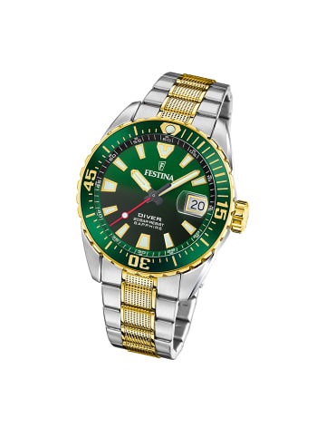 Festina Analog-Armbanduhr Festina The Originals silber, gold groß (ca. 41mm)