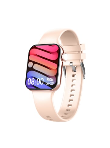 Maxcom Vielseitige Smartwatch mit 1,86 Zoll IPS-Display Gesundheitsfunktionen in Pink