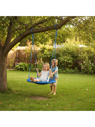 relaxdays Nestschaukel in Blau – 100 cm