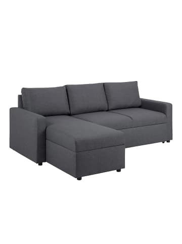 ebuy24 Schlafsofa Sander Dunkelgrau 218 x 155 cm