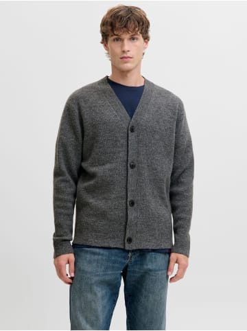 Jack & Jones Strickjacke in Grey Melange