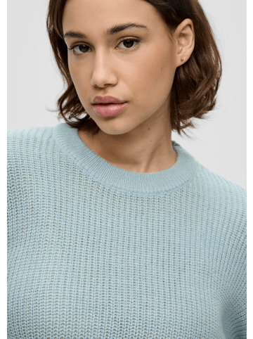 QS Strickpullover langarm in Türkis