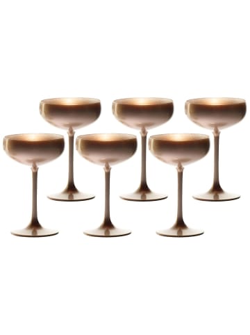 Stölzle 6er Set Sektschalen Elements 230 ml in Bronze