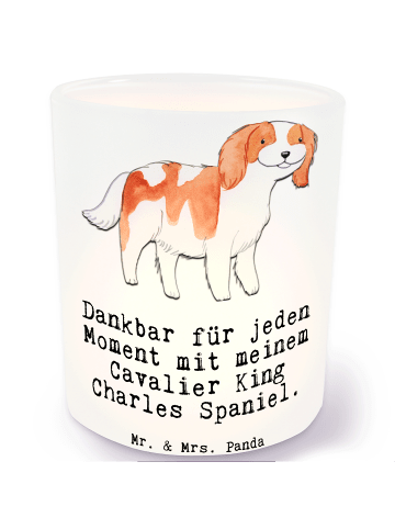 Mr. & Mrs. Panda Windlicht Cavalier King Charles Spaniel Moment ... in Transparent