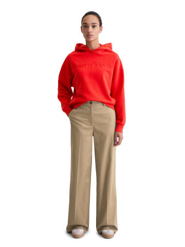 Marc O'Polo Logo-Kapuzensweatshirt relaxed in Bright Red