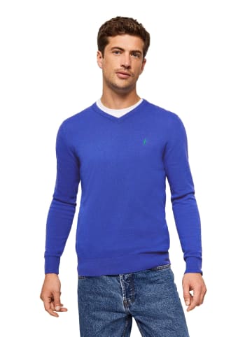 Polo Club Pullover in Indigo Blau