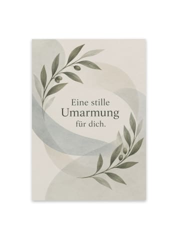 Mr. & Mrs. Panda Trauerspruchkarte Umarmung tröstlich Design mit... in Weiß