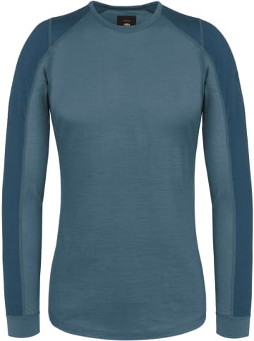 Normani Outdoor Sports Damen Merino Langarm-Shirt „Goulburn“ in Blau