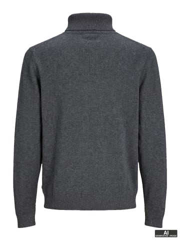 Jack & Jones Rollkragenpullover in Dark Grey Melange