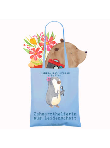 Mr. & Mrs. Panda Tragetasche Zahnarzthelferin Leidenschaft mit S... in Sky Blue