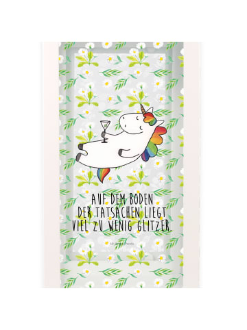 Mr. & Mrs. Panda Kerzenhalter Einhorn Blümchentail mit Spruch in Transparent