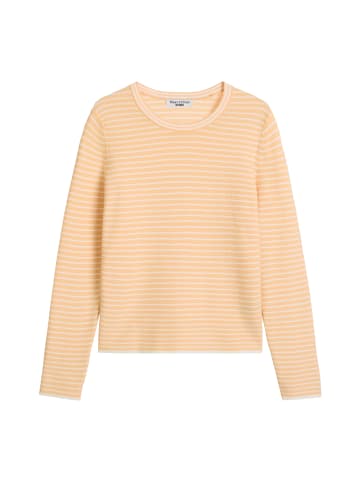 Marc O'Polo DENIM Gestreifter Pullover regular in Light Orange
