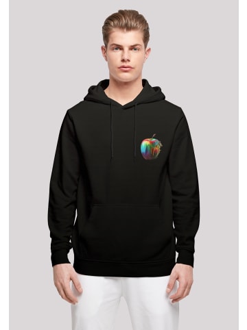 F4NT4STIC Basic Hoodie Colorfood Collection - Rainbow Apple in schwarz