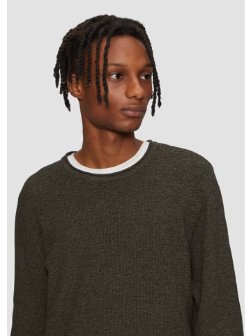 QS Strickpullover langarm in Schwarz