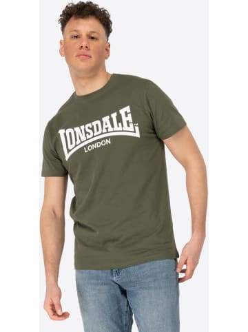 Lonsdale T-Shirt "Fulwood T-Shirt Normale Passform" in Grün